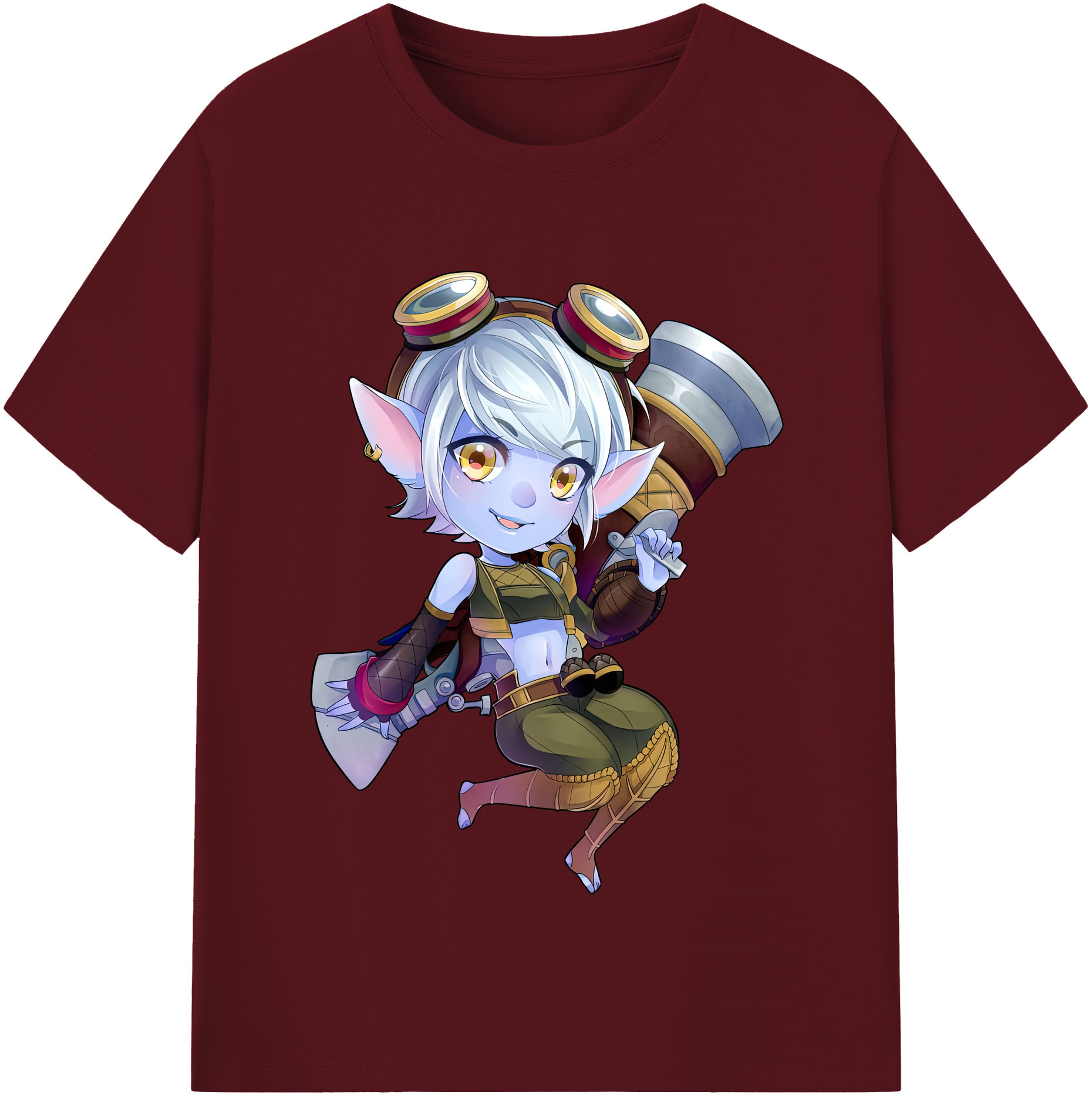 リーグ・オブ・レジェンド League of Legends LOL 綿100％半袖Tシャツ（フロントプリント）